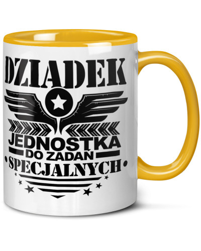 Kubek dla dziadka prezent  na dzień babci "Dziadek wie wszystko" śmieszny kubek upominek