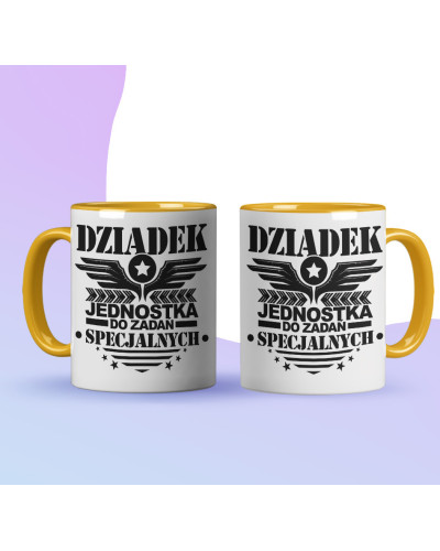 Kubek dla dziadka prezent  na dzień babci "Dziadek wie wszystko" śmieszny kubek upominek