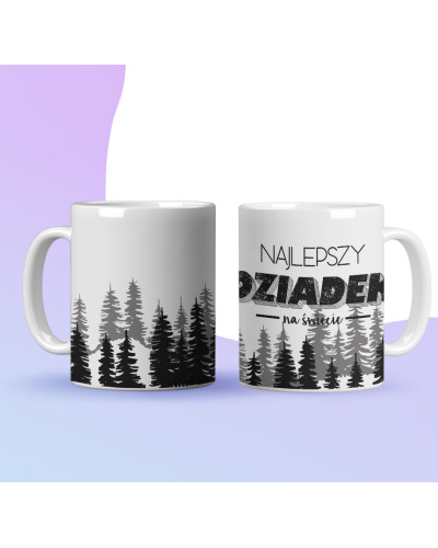 Kubek dla dziadka prezent  na dzień dziadka "Najlepszy dziadek na świecie" śmieszny kubek upominek