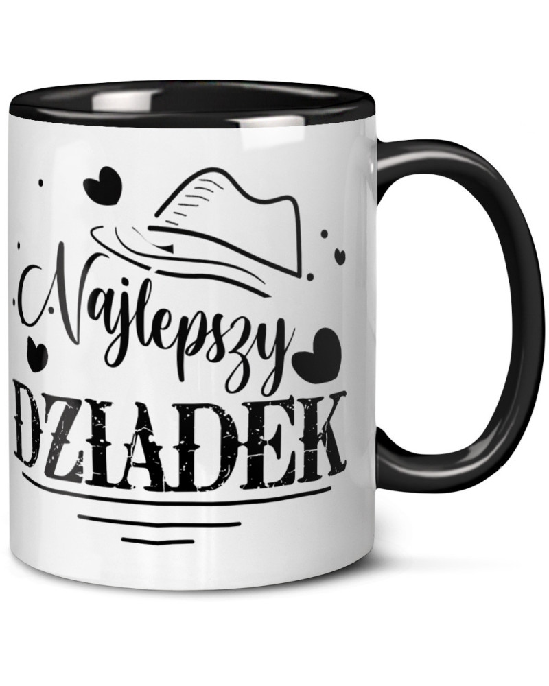 Kubek dla dziadka prezent  na dzień dziadka "Najlepszy dziadek" śmieszny kubek upominek