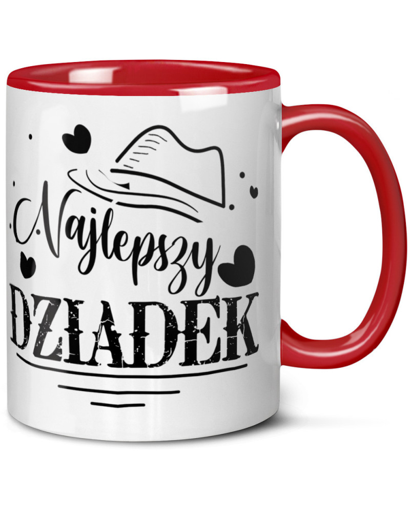 Kubek dla dziadka prezent  na dzień dziadka "Najlepszy dziadek" śmieszny kubek upominek