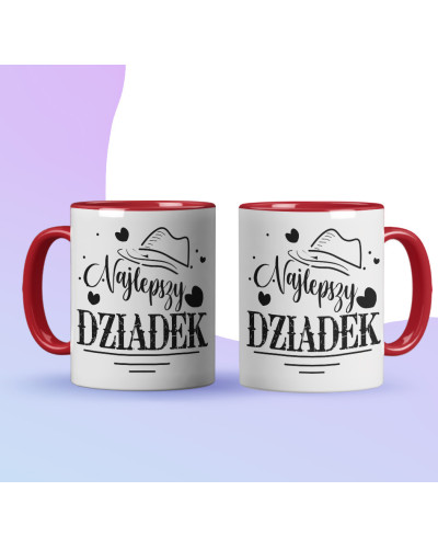 Kubek dla dziadka prezent  na dzień dziadka "Najlepszy dziadek" śmieszny kubek upominek
