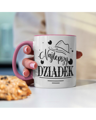 Kubek dla dziadka prezent  na dzień dziadka "Najlepszy dziadek" śmieszny kubek upominek