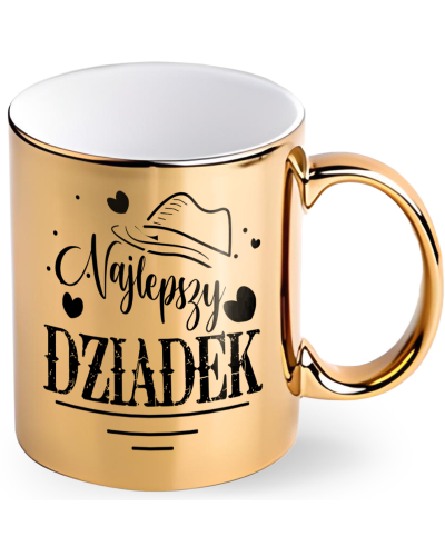 Kubek dla dziadka prezent  na dzień dziadka "Najlepszy dziadek" śmieszny kubek upominek