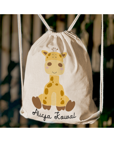 Worek \ plecak dla dziecka do żłobka przedszkola szkoły z IMIENIEM DZIECKA