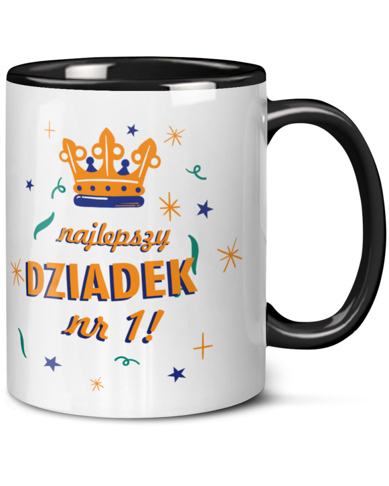 Kubek dla dziadka prezent  na dzień dziadka "Najlepszy dziadek nr 1" śmieszny kubek upominek
