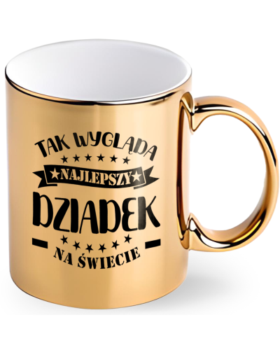 Kubek dla dziadka prezent  na dzień dziadka "Tak wygląda najlepszy dziadek na świecie"