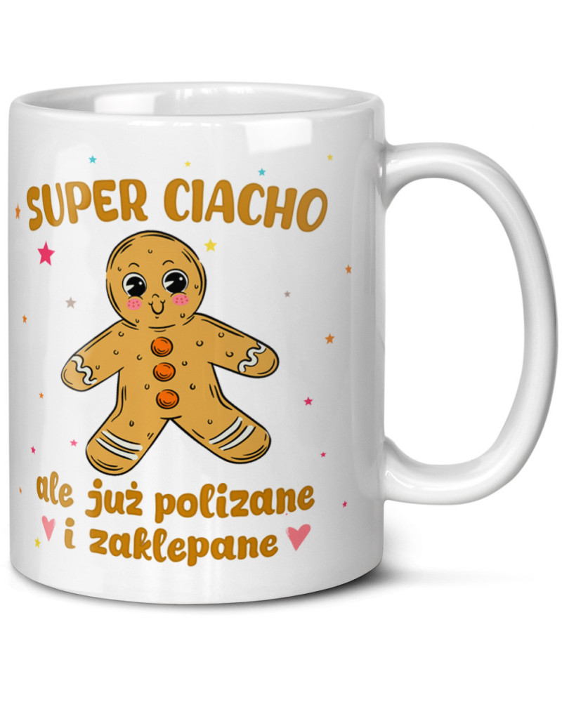 Kubek prezent na walentynki  dla dziewczyny dla chłopaka "Super ciacho ale już polizane i zaklepane"