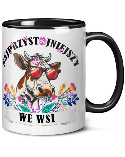 Kubek prezent na walentynki  dla chłopaka "Najprzystojniejszy we wsi" śmieszny