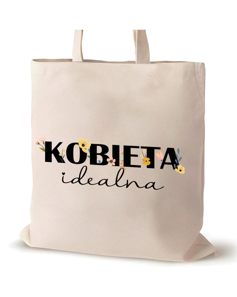 TORBA NA ZAKUPY BAWEŁNIANA PREZENT NA DZIEŃ MAMY KOBIET DLA PRZYJACIÓŁKI