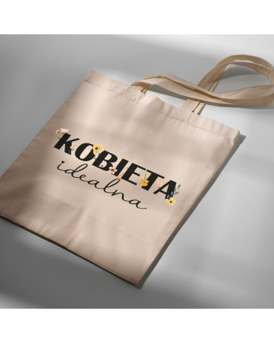 TORBA NA ZAKUPY BAWEŁNIANA PREZENT NA DZIEŃ MAMY KOBIET DLA PRZYJACIÓŁKI