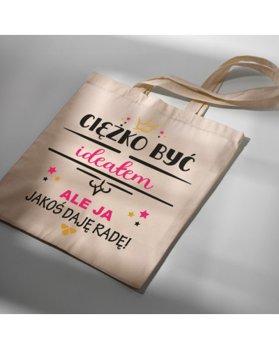 copy of copy of TORBA NA ZAKUPY BAWEŁNIANA PREZENT NA DZIEŃ MAMY ŻAJEBISTA MAMA DUŻA XXL