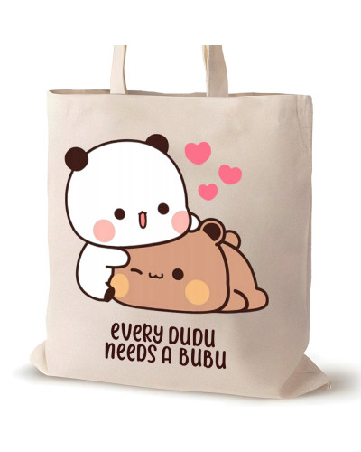 TORBA NA ZAKUPY BAWEŁNIANA PREZENT DLA MAMY ŻONY DZIEWCZYNY DUDU BUBU