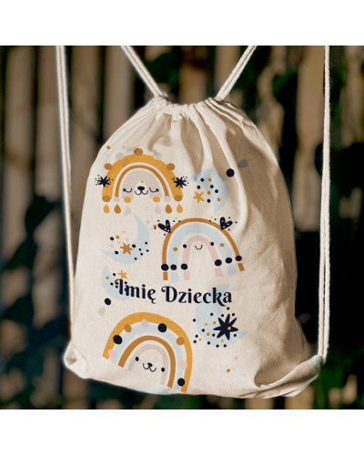 Worek \ plecak dla dziecka do żłobka przedszkola szkoły z IMIENIEM DZIECKA