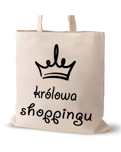 EKO TORBA ŚMIESZNY PREZENT DLA ZAKUPOHOLICZKI NA ZAKUPY WIELORAZOWA