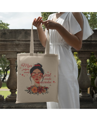 EKO TORBA PRAZENT DLA DZIEWCZYNY DZIEŃ MAMY WADA WZROKU OKULARY ŚMIESZNA