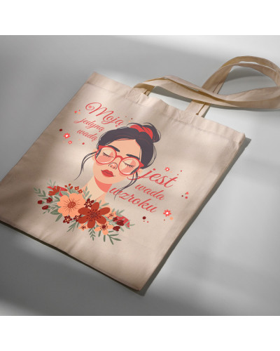 EKO TORBA PRAZENT DLA DZIEWCZYNY DZIEŃ MAMY WADA WZROKU OKULARY ŚMIESZNA