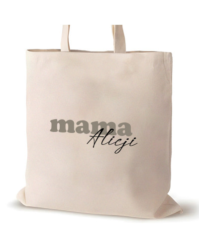 TORBA PREZENT NA DZIEŃ MAMY NA ZAKUPY BAWEŁNIANA MIŁOŚĆ MAMA I DZIECKO