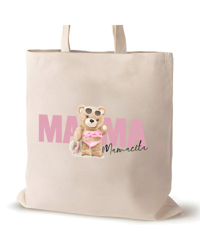 TORBA PREZENT NA DZIEŃ MAMY NA ZAKUPY BAWEŁNIANA MIŚ MAMACITA
