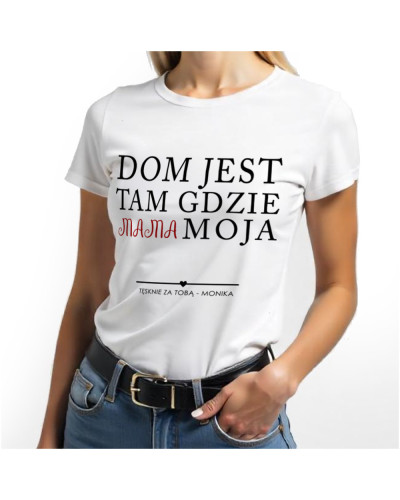 Koszulka t-shirt na dzień mamy + IMIĘ personalizowane