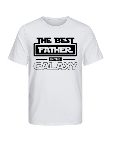 Koszulka dla taty na dzień ojca śmieszna nosacz "The best father in the galaxy"
