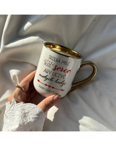 Kubek elegant dla nauczyciela – prezent  na Dzień Nauczyciela