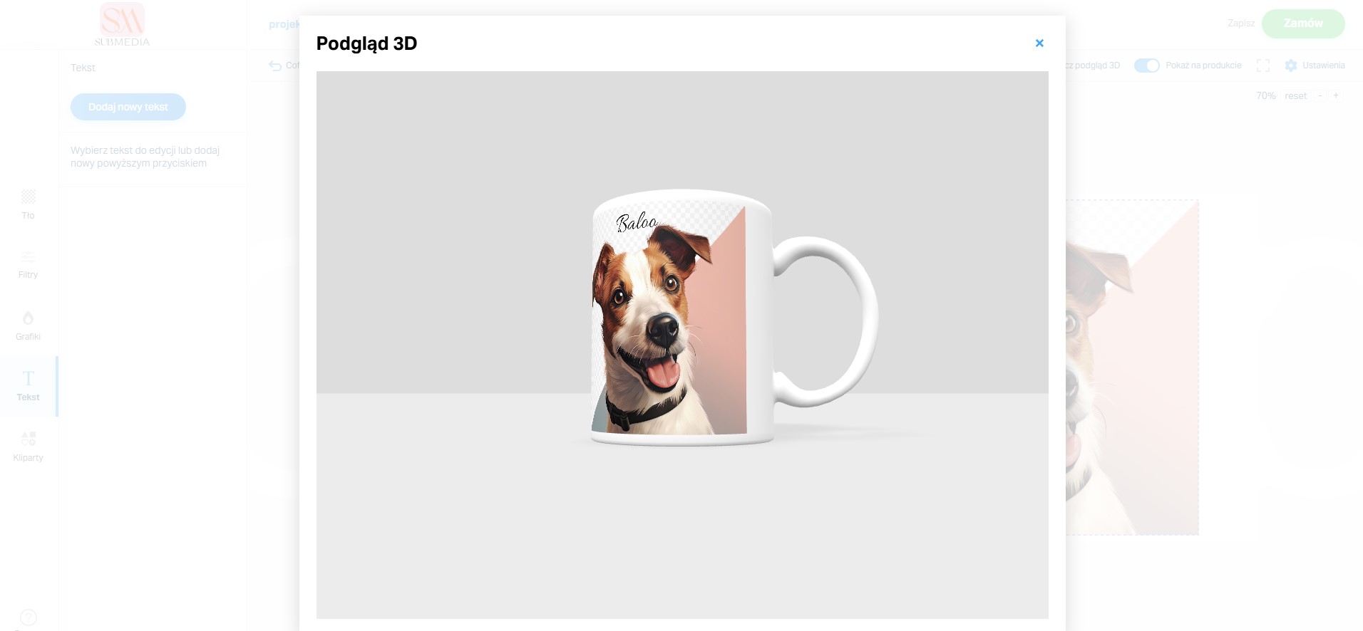 Kreator kubków krok 4